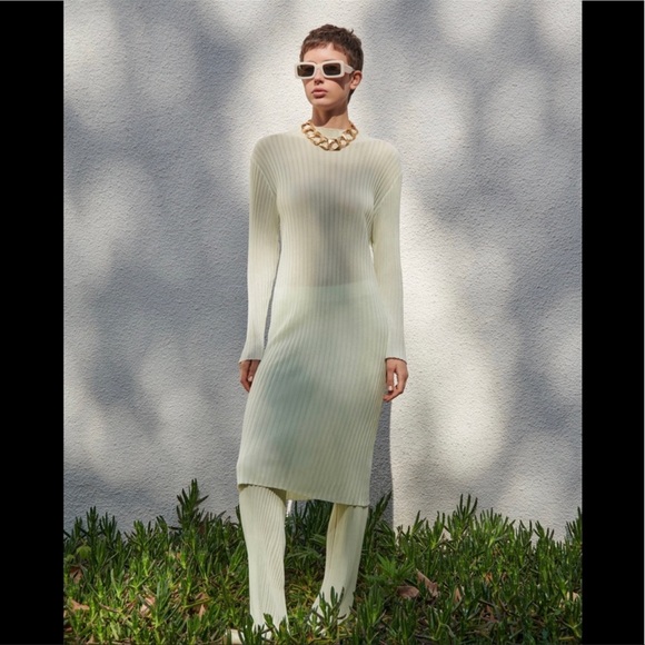 NEW Zara limited edition transparent green dress midi - Picture 2 of 9